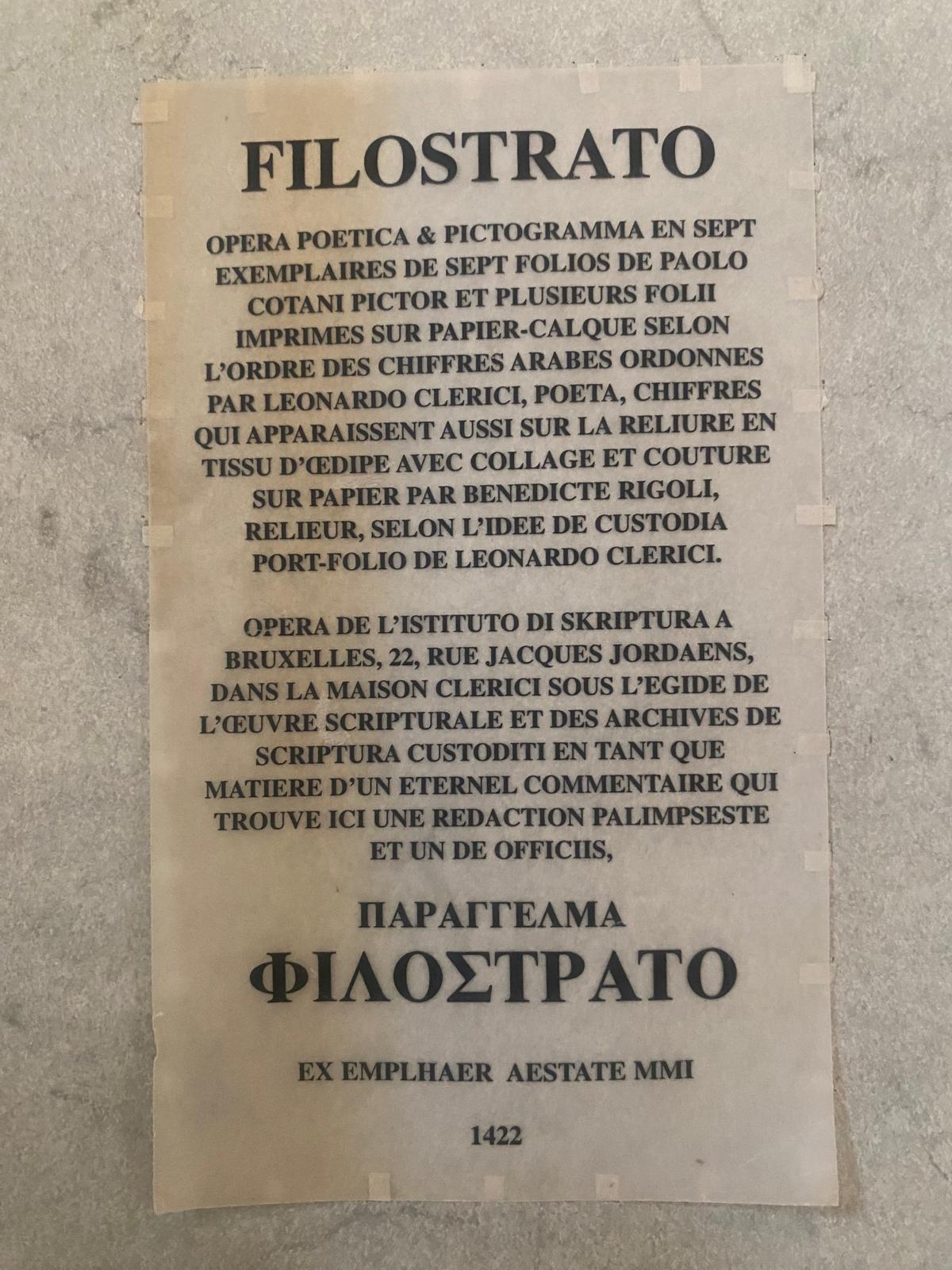 FILOSTRATO DI CLERICI SKRIPTURA